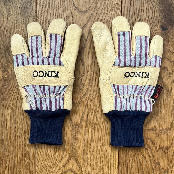 Small Kinco Heat-keep Insulated Leather Knit Wrist Glove for Skiing or for Work - Picture 8 of 9